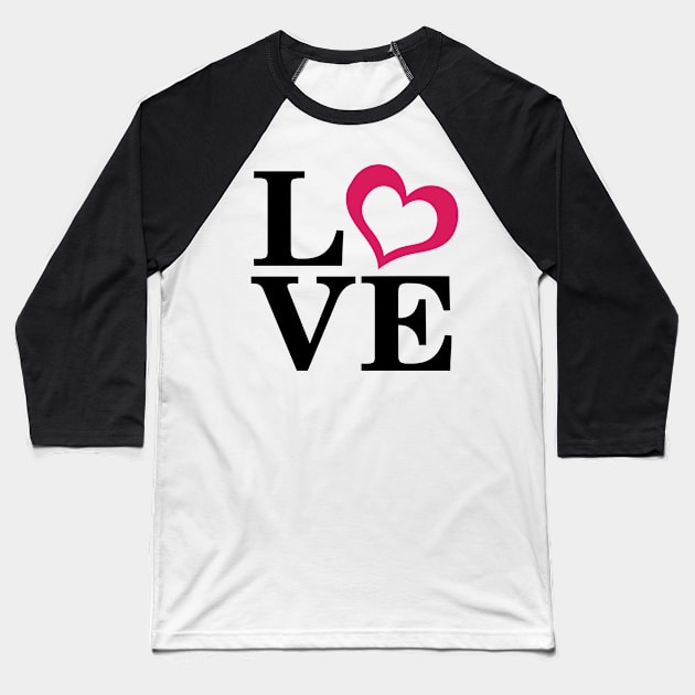 Love Pinky Baseball T-Shirt by Wanda City